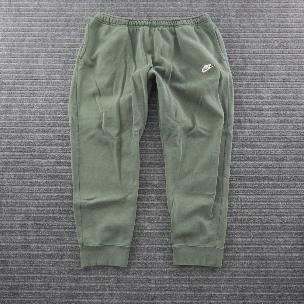 Nike Sweatpants Mens XXL Green Embroidered Logo Joggers